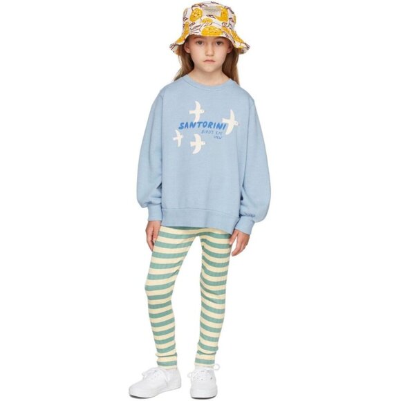 TINYCOTTONS Kids Santorini Birds Sweatshirt Size 4Y Blue - Picture 3 of 16